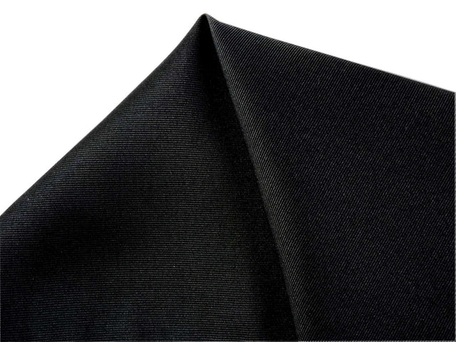Pocket square 100% silk 30x30cm twill black