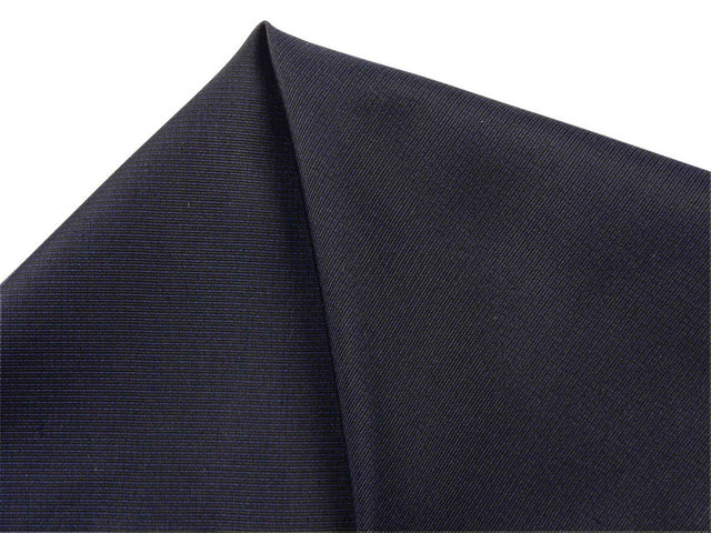 Pocket square 100% silk 30x30cm twill black/navy